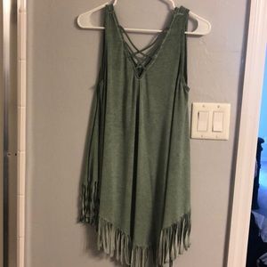 Fringe tank top